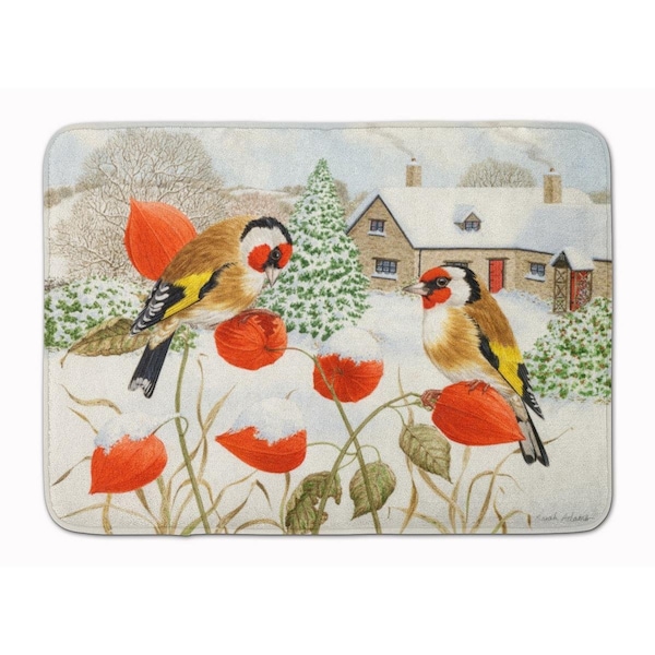 Carolines Treasures European Goldfinches Machine Washable Memory Foam Mat - ASA2189RUG