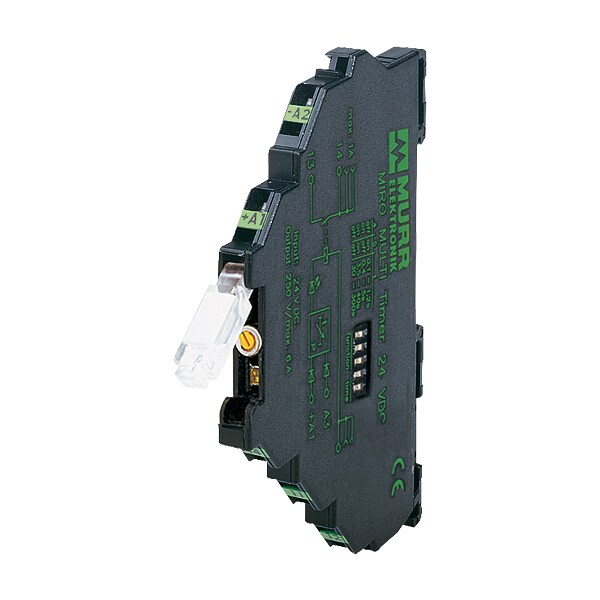 Murr Elektronik MIRO 6.2 TIMER, Extensión de impulso 24 VDC / 25 mA / 45 ms, 6,2 mm abrazadera de resorte - 3000-18512-0200030