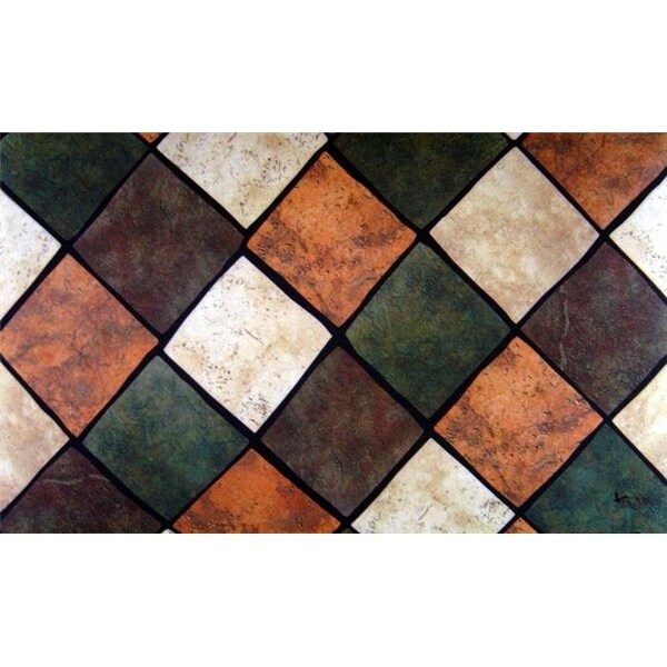 Custom Printed Rugs Custom Printed Rugs Dm-32 Multi Tiles Door Mat - DM  32
