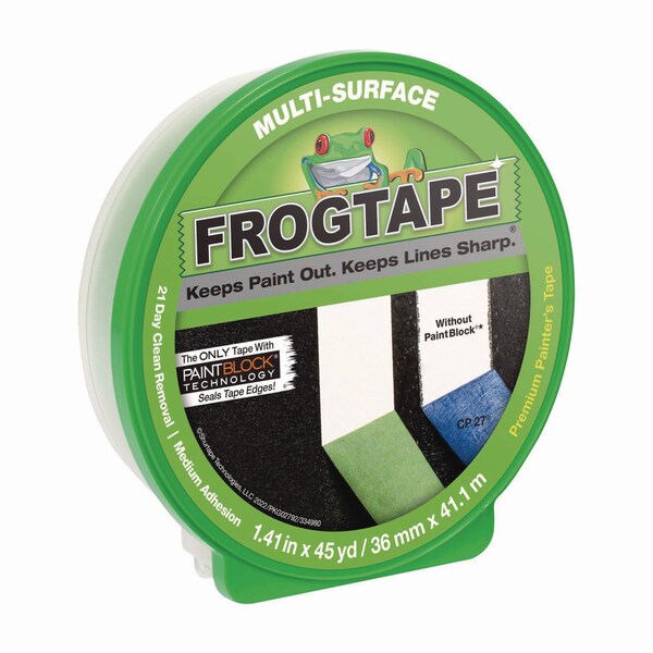 Duck Brand FrogTape Multi-Surface Painting Tape, 1.41in x 45 yds, Green - 1396747