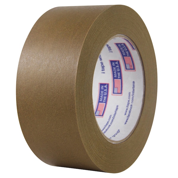 Intertape Utility Grade Flatback Tape 525, 96Mmx54, 3.78" W x 54.8" L, Brown, Synthetic Rubber Adhesive - 525
