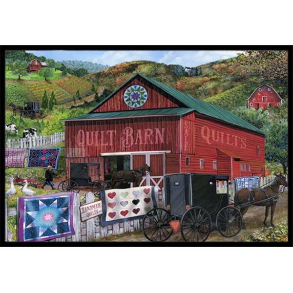 Carolines Treasures Carolines Treasures PTW2018JMAT The Quilt Barn Indoor & Outdoor Mat; 24 x 36 in. - PTW2018JMAT