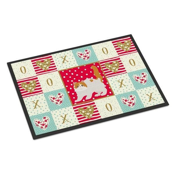 Carolines Treasures 18 x 27 in. Exotic Shorthair No.4 Cat Love Indoor or Outdoor Mat - CK5617MAT