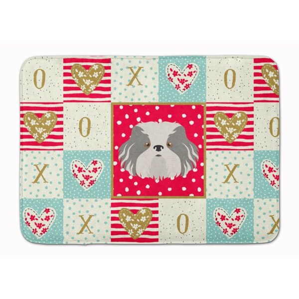 Carolines Treasures 19 x 27 in. Odis Dog Love Machine Washable Memory Foam Mat - CK5223RUG