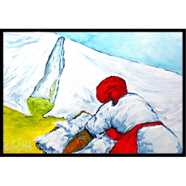 Carolines Treasures 24 x 36 in. Must Be Monday Indoor Or Outdoor Doormat - MW1090JMAT