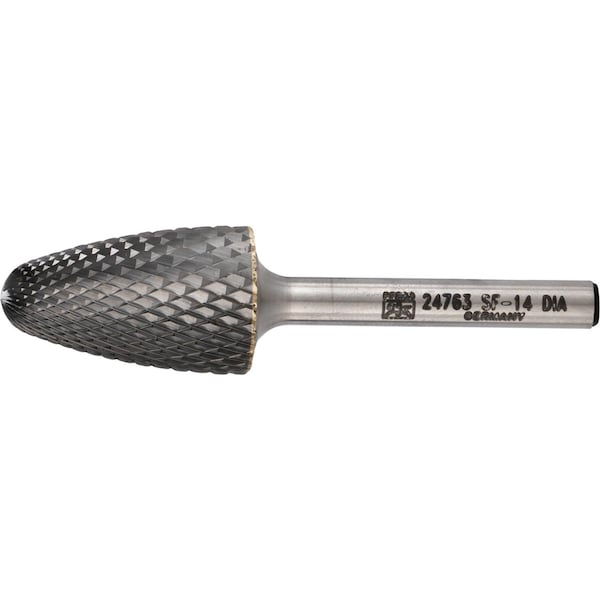Pferd Carbide Bur, SCTI SF-14, 1/4", Diamond Ct - 24763