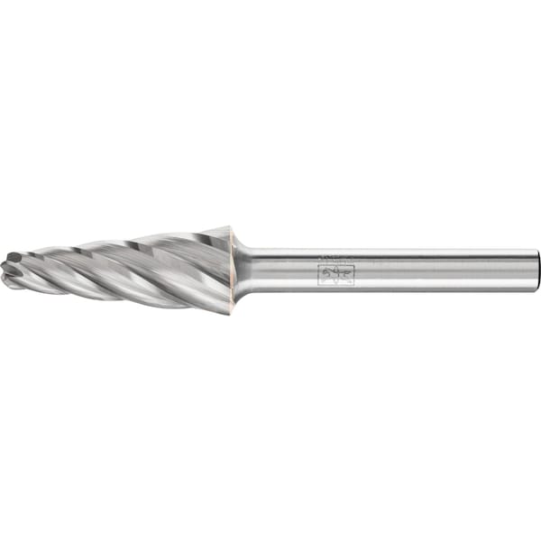 Pferd Carbide Bur - 14° Taper, ALU Cut - 1/2" x 1-1/8" x 1/4" Shank - SL-4 - 25165
