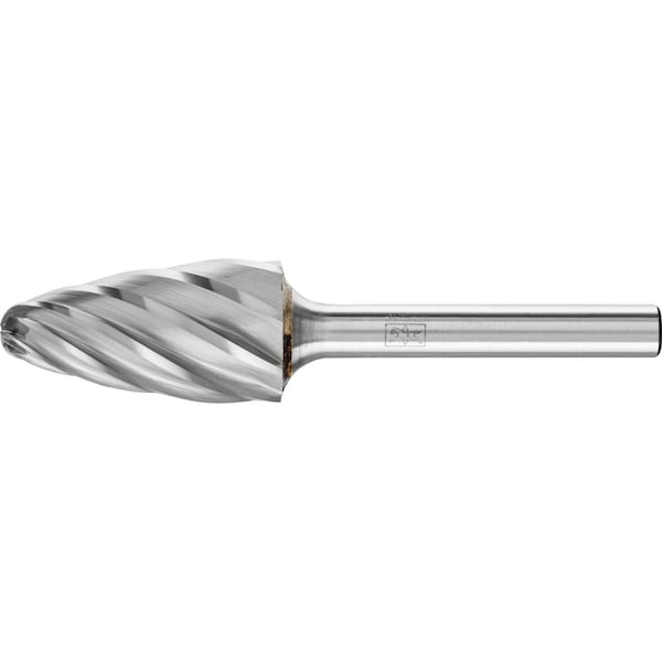 Pferd Carbide Bur - Tree Shape, ALU Cut - 5/8" x 1" x 1/4" Shank - SF-6 - 24745