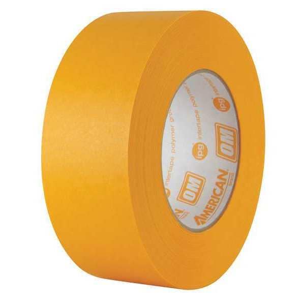 Intertape Masking Tape, 0.94" W x 54.8" L, 7.1 mil Thick, Orange, Natural Rubber/Resin Adhesive, 36 PK - OM2455