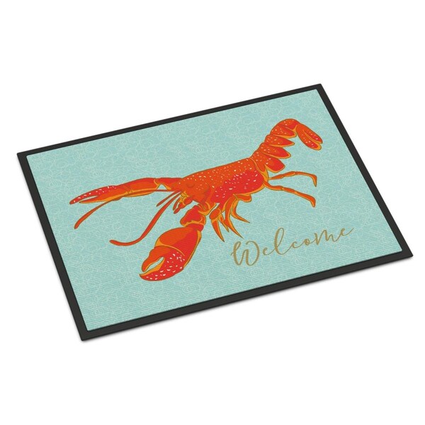 Carolines Treasures Lobster Welcome Indoor Or Outdoor Mat - 24 x 36 in. - BB8534JMAT