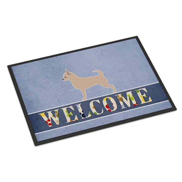 Carolines Treasures 18 x 27 in. Chihuahua Welcome Indoor or Outdoor Mat - BB5554MAT