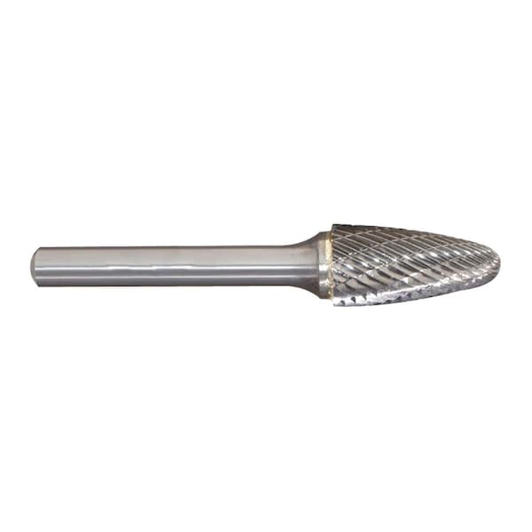 Hhip SF-7 Round Nose Tree Shape Double-Cut Carbide Burrs - 3000-0147