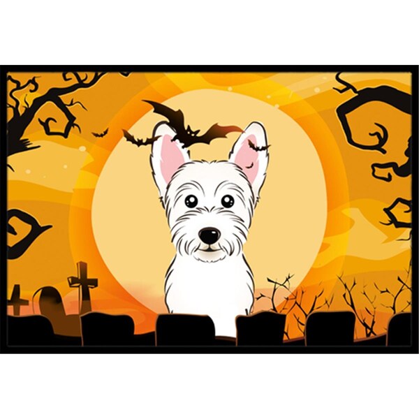 Carolines Treasures Halloween Westie Indoor and Outdoor Mat- 24 x 36 in. - BB1784JMAT