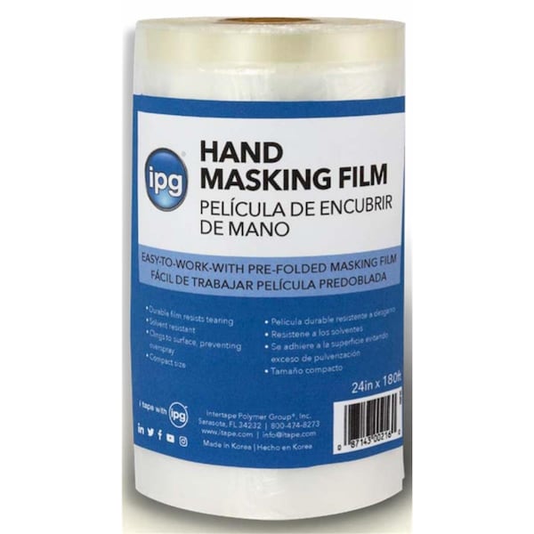 Intertape 48 in. HMF 0.47 Mil Printed HDPE Masking Film - AMTHMF48