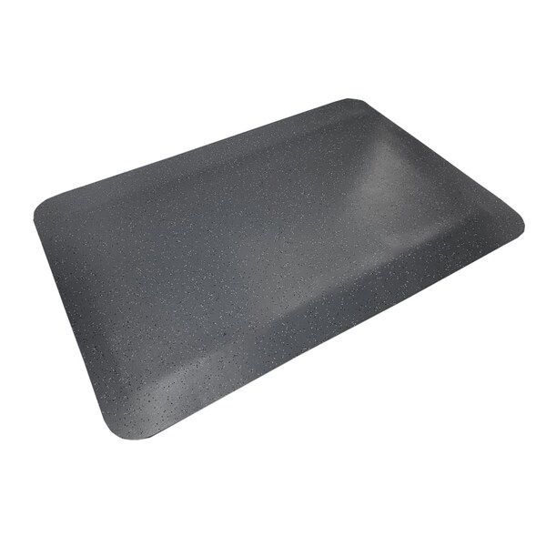 Crown Matting Technologies Antifatigue Mat, 4' L x 3' W, 5/8" Thickness, Dark Gray - WF 1234DG