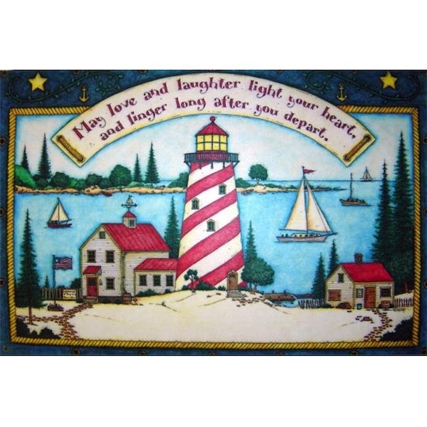 Custom Printed Rugs Custom Printed Rugs CPR029 Light House Doormat Rug - 18 x 30 in. - CPR029