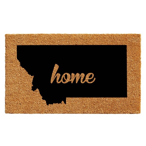 Calloway Mills Entrance Mat, Coir, Natural, Black - 105302436
