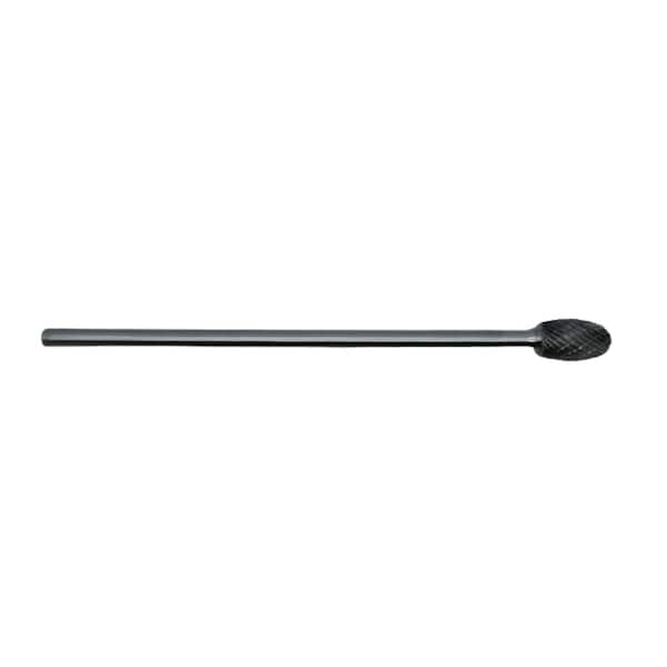 Eagle Taptek Cutting Tools SE-1 1/4 OVAL SOLID CARBIDE DOUBLE CUT BURR 6 OAL - CB-SE-1-L6-D