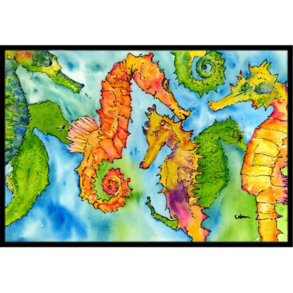 Micasa 36 x 24 in. Seahorse Indoor Or Outdoor Doormat - MI10897