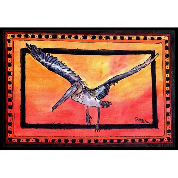 Carolines Treasures 18 x 27 in. Bird-Pelican Indoor and Outdoor Doormat - 8095MAT