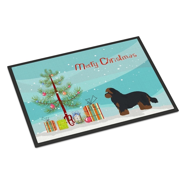 Carolines Treasures 18 x 27 in. Shorkie No.1 Christmas Tree Indoor or Outdoor Mat - CK3875MAT