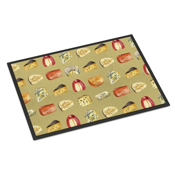 Carolines Treasures Cheeses Indoor or Outdoor Mat, 24 x 36 in. - BB5199JMAT