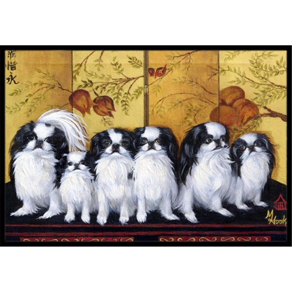Carolines Treasures Japanese Chin Tea House Indoor and Outdoor Mat- 24 x 36 in. - MH1060JMAT