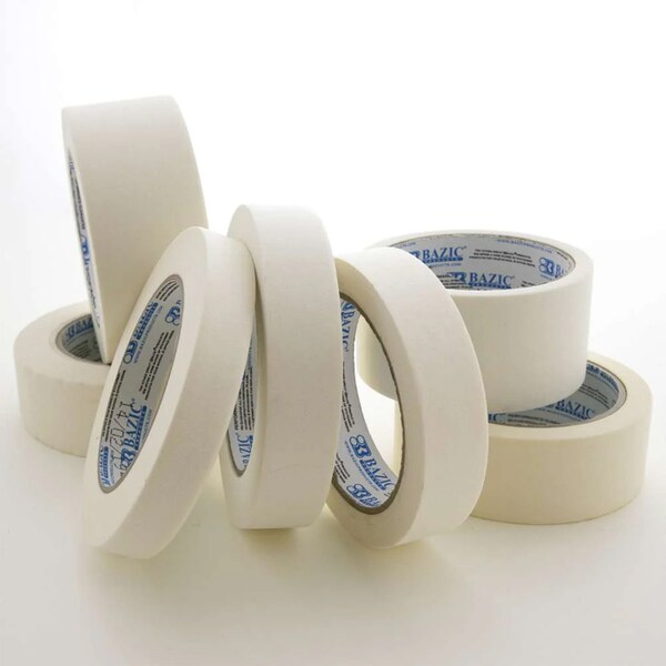 Bazic Products General Purpose Masking Tape, 0.94in. x 2160in. 60 Yards, 12PK - 952