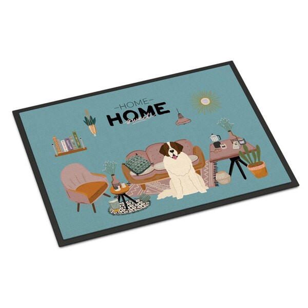 Carolines Treasures 24 x 36 in. Moscow Watchdog Sweet Home Indoor or Outdoor Mat - CK7872JMAT