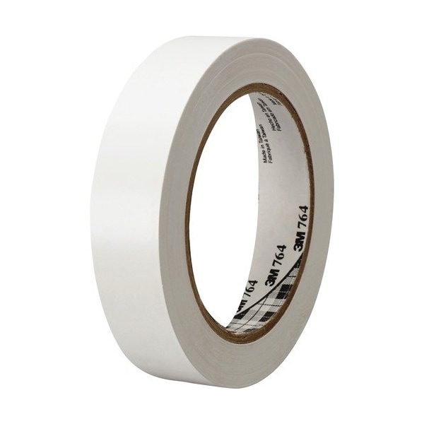 3M Commercial Tape, Vinyl, G-Purpose, White - MMM764136WHT