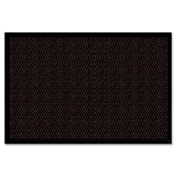 Genuine Joe Wiper-Scraper Indoor Floor Mat- 3 in. x 5 in.- Chocolate - GJO02403