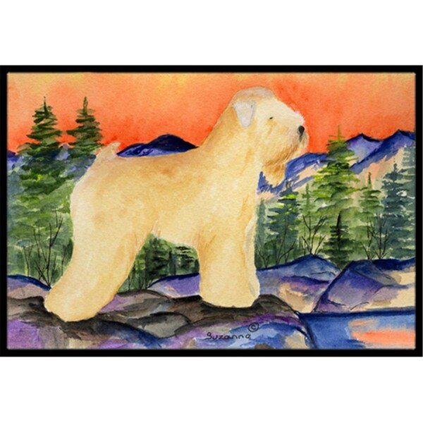 Beyondbasketball Wheaten Terrier Soft Coated Indoor Or Outdoor Doormat 24 x 36 in. - BE3393428