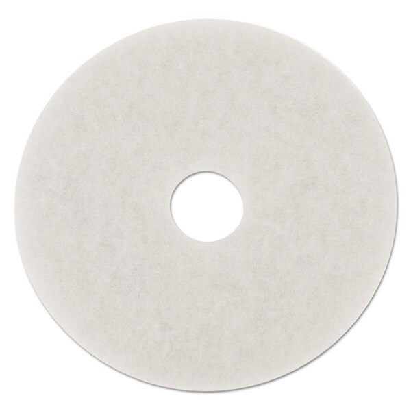Overtime 18 in. dia Standard Polishing Floor Pads - White, 5PK - OV3747330