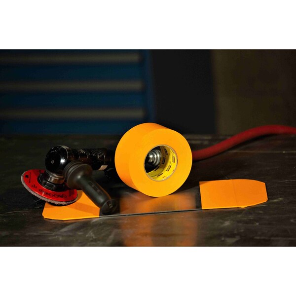 3M Painter's Tape, 72 mm W x 55 m L, 9.5 mil Thick, Orange, Rubber Adhesive, 12 PK - 2525