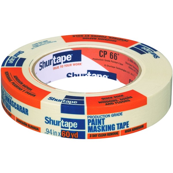 Caremail Shurtape 0.94 in. W X 60 yd L Tan High Strength Painter's Tape 1 pk - 199898