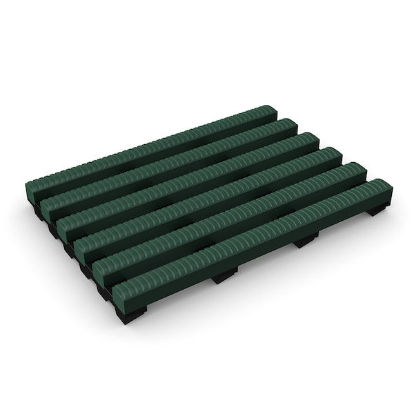 Durable Corp Anti-Slip Barefoot, Self Draining Matting 4'x33' Forest Green - H2K4X33GNF