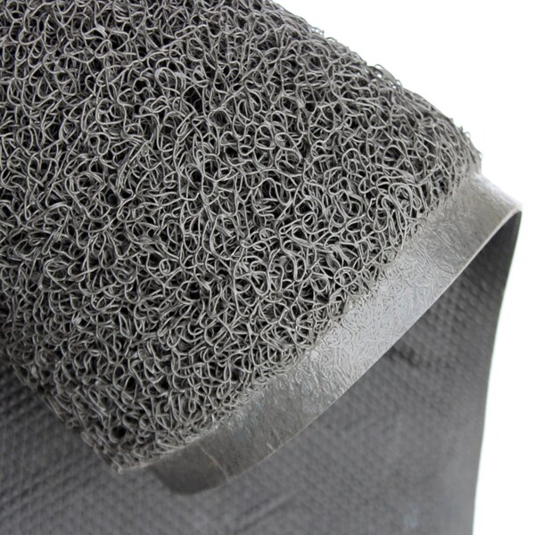 Floortex Mat, Vinyl, 0.47 in Thick, Storm Gray, 48 in W x 72 in L - NREMFLVA0010