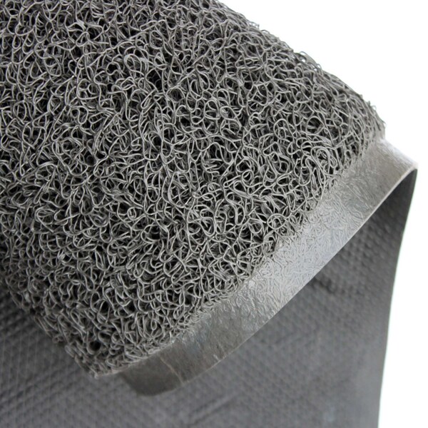 Floortex Mat, Vinyl, 0.47 in Thick, Storm Gray, 48 in W x 72 in L - NREMFLVA0010