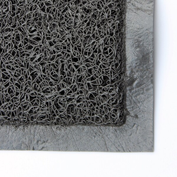 Floortex Mat, Vinyl, 0.47 in Thick, Storm Gray, 48 in W x 72 in L - NREMFLVA0010