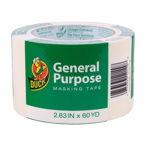 Duck Brand Duck 2.83 in. W X 60 yd L Tan Regular Strength Masking Tape 1 pk - 286505