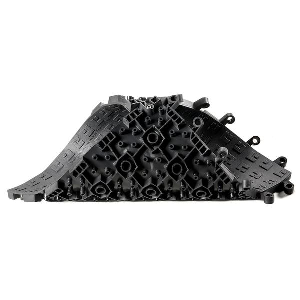 Wearwell Interlocking Antifatigue Mat Tile, PVC, 18 in W x 18 in L, 7/8 in Thick, 10 PK - 562