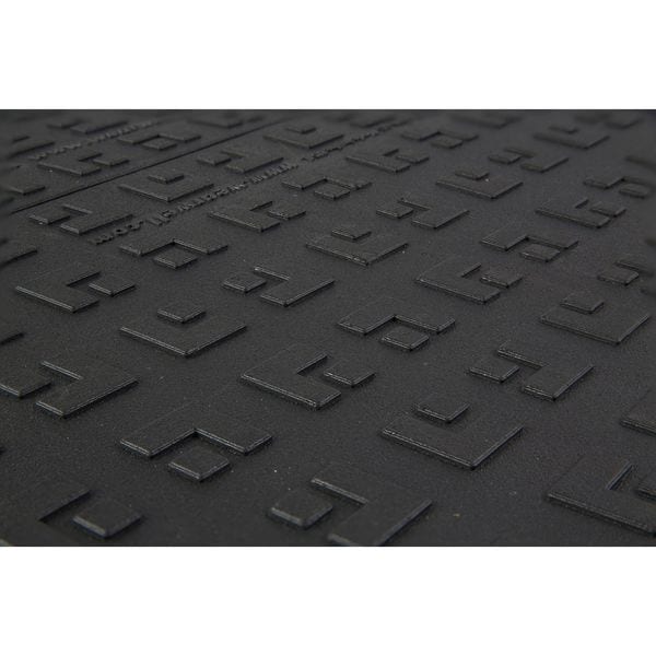 Wearwell Interlocking Antifatigue Mat Tile, PVC, 18 in W x 18 in L, 7/8 in Thick, 10 PK - 562