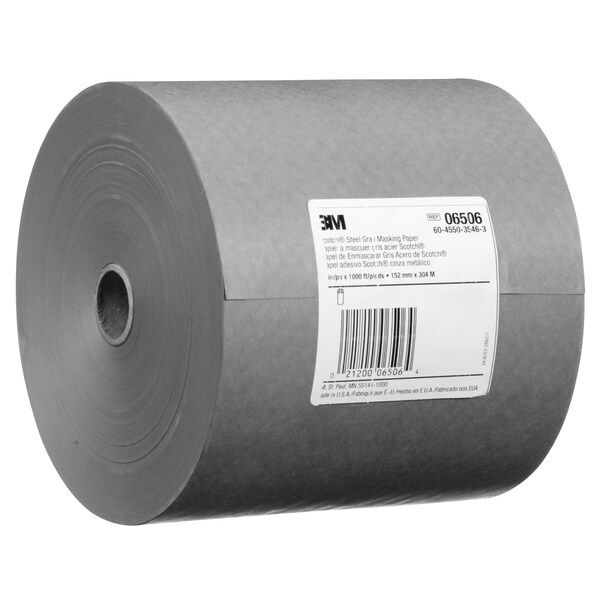 Scotch Steel Gray Masking Paper, 06506, 6 in x 1000 ft, 6 per case - 60455035463