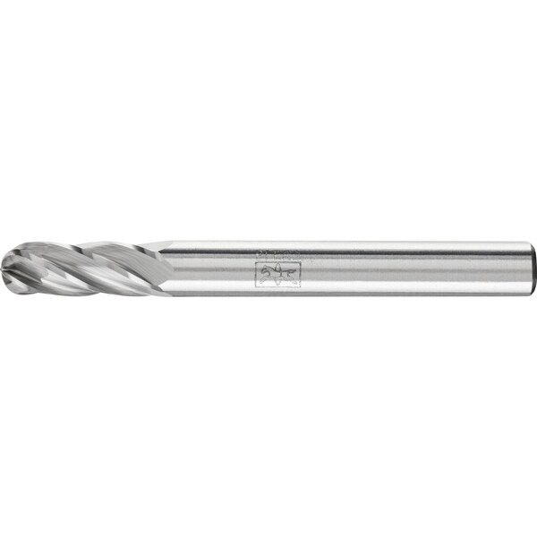 Pferd Carbide Bur - Cylind. (Radius End), ALU Cut - 1/4" x 5/8" x 1/4" Shank - SC-1 - 24395