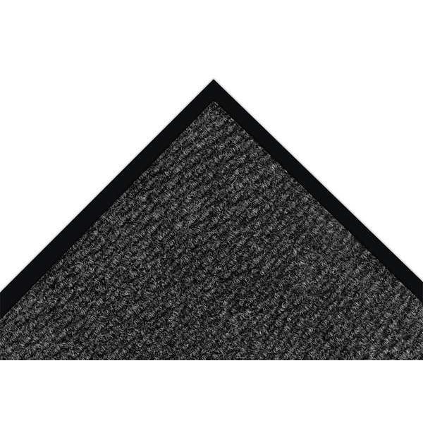 Notrax Entrance Mat, Polypropylene, 1/4 in Thick, Charcoal, 4 ft W x 8 ft L - 136S0048CH