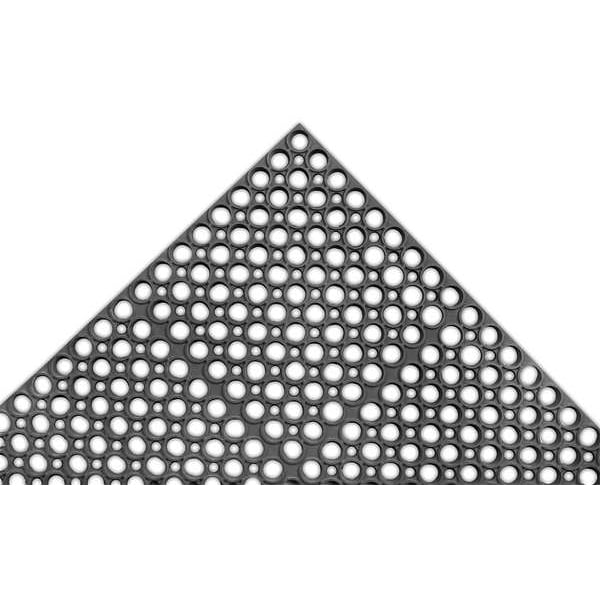 Notrax Interlocking Drainage Mat, 7/8 in Thickness, General Purpose Rubber, Black - T13S0032BL
