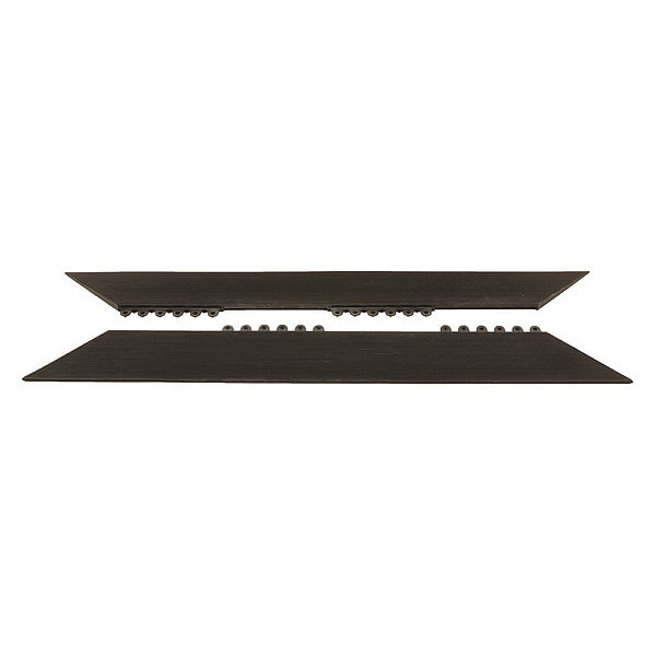 Notrax Ramp Edge, 6 in W x Nitrile Rubber, Yellow - 571S0036YL