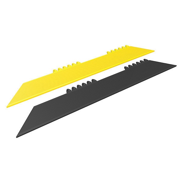 Notrax Ramp Edge, 6 in W x Nitrile Rubber, Yellow - 571S0036YL