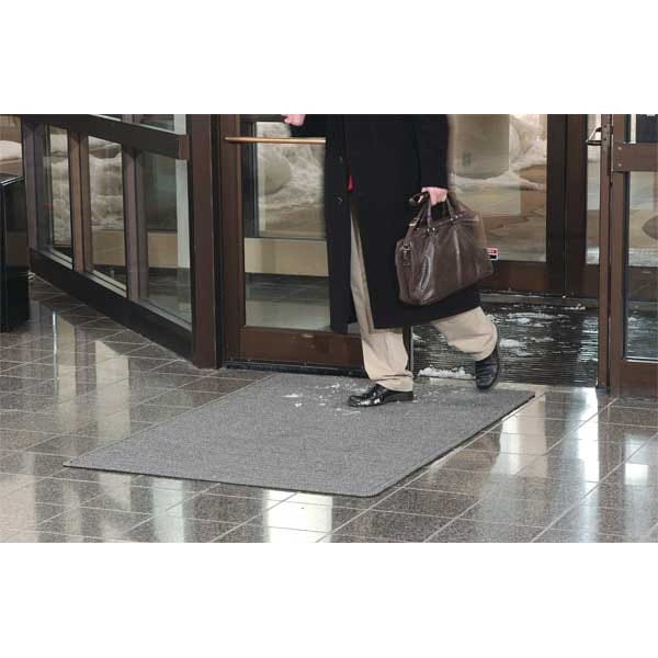 Notrax Entrance Mat, Polypropylene, 3/8 in Thick, Charcoal, 3 ft W x 5 ft L - 161S0035CH