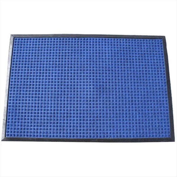Rickis Rugs 630S0046BL 4 ft. W x 6 ft. L Stop-N-Dry Mat in Blue - RI270865